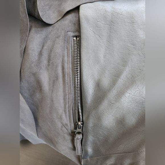 Apt. 9 Womens Black  Faux Leather Jacket size Small - Picture 4 of 9